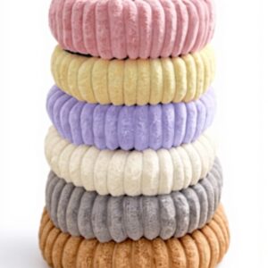 Panier chien donut violet lit confortable base antidérapante